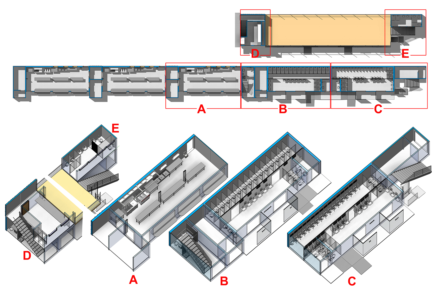 Detail plan showing Concert Venue